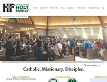Tablet Screenshot of holyfamilynovi.org